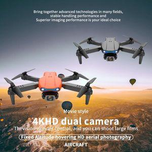 입문용 농업용 드론 E99PRO 접이식 UAV 미니 리모컨 항공기 4K HD 항공 사진 듀얼 카메라 K3 장애물 회피