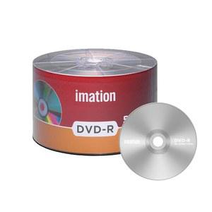 50팩 Imation DVD-R 16X 4.7GB /120Min 브랜드 로고 공백 미디어 기록 가능 영화 데이터 디스크