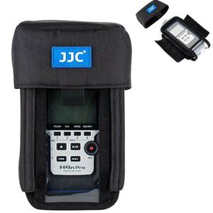 Zoom H4n 프로 올 블랙 & 태스캠 DR-40 핸디 휴대용 레코더용 JJC 보호 파우치 케이스 백, 투명한 눈에 띄는 전면 커버 프로텍터로 PCH-4n 대체