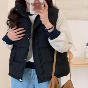패딩조끼 캐주얼 겨울용 디자인 아우터 따뜻한 (3evAq)