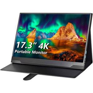 코코파 휴대용 모니터 4K 17.3인치 UHD 프리싱크 HDR IPS 130% SRGB 3840X2160 경량 아이 케어 컴퓨터 디스플레이, XBOX 호환용 PS4/5 노트북 PC MAC용 타입 C 미니 DP HDMI, 스마트 케이스 VESA 포함
