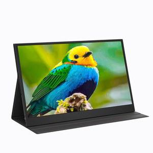 MORZMY 휴대용 모니터, 15.6인치 FHD 1080P 노트북 모니터 USB C HDMI 컴퓨터 디스플레이 IPS 게이밍 내장 스피커, 스마트 커버, PC MAC PHONE PS4용 두 번째 외장 모니터 /5 스위치
