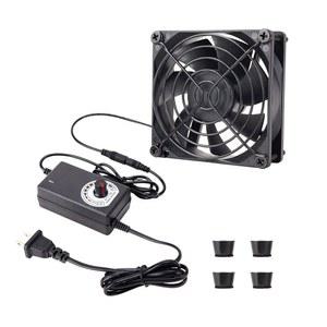 리시버 Xbox DVR 플레이스테이션 부품 냉각을 위한 속도 컨트롤러가 장착된 Neuknii 80mm x 25mm 컴퓨터 팬 AC 플러그 110V - 240V