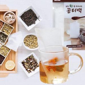 [IXHH33K8_4B]공티백 60매 티백주머니 티필터 거름망
