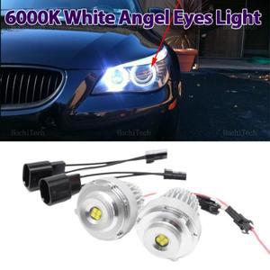 오류 없는 LED 엔젤 아이 링 마커 전구, BMW 5 시리즈 E60 LCI 할로겐 550i 2007-2010, 100W