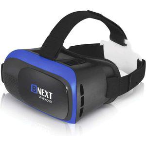 Bnext VR 헤드셋 아이폰 및 안드로이드 호환 범용 가상 현실 고글 휴대폰 부드럽고 편안한 신형 3D 안경 블