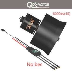취미 드론 QX 모터 EDF 덕트 팬 6 블레이드 포함 30mm 2S 3S 4S 브러시리스 20A ESC DIY RC 비행기 모델 부