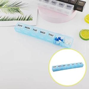 요일 케이스 휴대용 블루 알약 약통 (WF1C3C1)