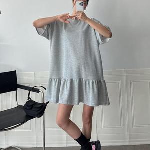 프릴원피스 빅사이즈 캉캉 봄여름 츄리링 반팔
