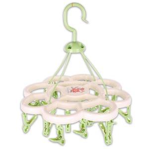[KGPP766U_4B]카멜리아 플라워행거 빨래건조대 (그린)31cm