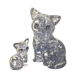 3D입체퍼즐 - 고양이(블랙) (크리스탈퍼즐)