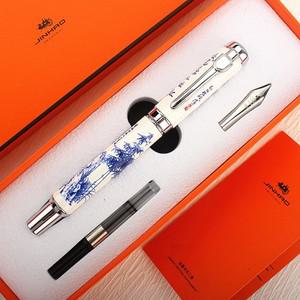Jinhao 950 도자기 만년필 엑스트라 파인 펜촉 사무실 서명 학교 필기 잉크 펜 수트