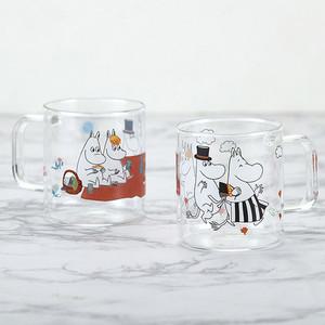 삼미 무민 프렌즈 글라스 머그컵세트 2P