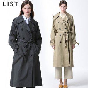 [리스트]LIST)] 견장 디테일 벨티드 트렌치코트 (택가격: 368000원)