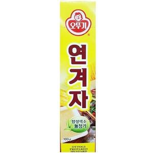 MZ식재료 튜브 연겨자(튜브 오뚜기 100g)X4