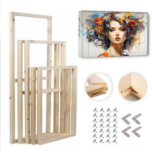 액자 나무 DIY 대형 캔버스 회화 프레임 액자프레임 들것 다이아몬드 유화 포스터 거실액자 예술 거실 장식