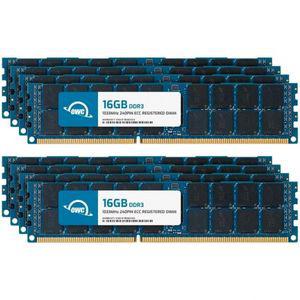 OWC 128GB(8x16GB) DDR3 1333 PC3-10600 CL9 2Rx4 240핀 1.5V ECC 등록 DIMM 메모리 RAM 모듈 업그레이드
