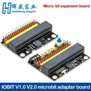 Microbit V1.0/2.0 마더보드 V2 확장 보드 마이크로: 어린이 프로그래밍 교육용 비트 수평 어댑터 보드
