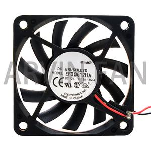 대용량 풍량 냉각 FAN EFB0612HA 6010 12V 0.18A 2 와이어 3 더블 볼 베어링 6cm 60mm