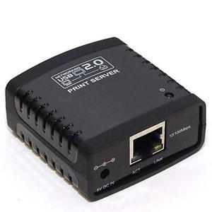 이더넷-USB 2.0 네트워크 LPR 프린팅 서버 LAN USB 어댑터 프린터 공유 블랙-SCLL 10/100Mbps