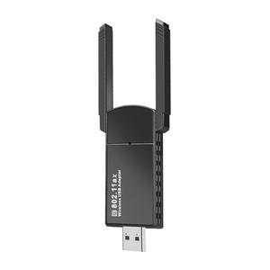 데스크탑 PC용 USB 와이파이 원격 제어 어댑터 듀얼 밴드 네트워크 카드 외부 무선 6 2.4G 5GHz 1800Mbps
