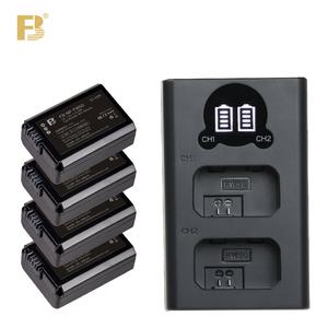 FB NP-FW50 배터리 LED 듀얼 USB 충전기 세트 호환 소니 알파 A7S A7 A7R A7R2 A7M2 A6500 A6400 A6300 A61