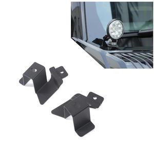 Hummer EV 액세서리용 후드 라이트 마운트 브래킷, 도랑 조명 브래킷 전면 A-필러 LED 포드 큐브 작업 장착