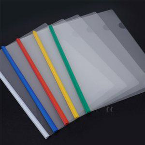 일상다많사 오색 컬러 쫄대 파일 A4 50매 보관 PP 클리어 화일 증권화일