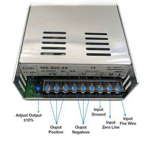 파워서플라이 800W LED 스위칭 220VAC DC 24V36V48V SMPS 스트립 빛 CCTV 모터 MS-800