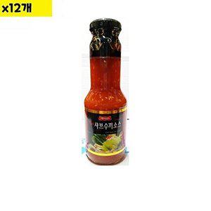 [셀러허브 패션][JHOMN5UV_52EN]도매 수끼소스 칠리샤브 300ml x12개