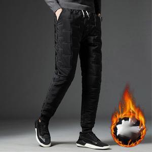 남성 누빔 보온 밴딩 기모 발열 방한 바지 겨울스즈끼