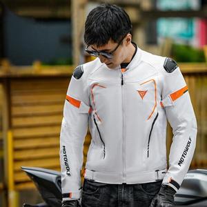 남성용 바이크 오토바이 재킷 CE  낙하 방지 모터 바람막이 모토 의류 컬러풀한 보온성