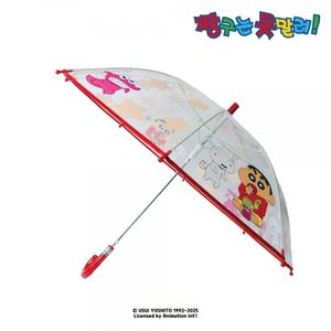 짱구 초코비 투명 장우산 50cm - 레드