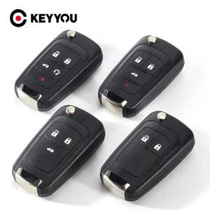 차키케이스 KEYYOU 2 버튼 플립 폴딩 자동차 리모트 키 케이스 셸 VAUXHALL OPEL Insignia Astra J Mokka Adam castcade Karl Zafira c용