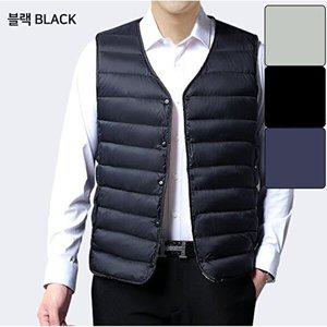 [리빌모아]남자 데일리 브이넥 경량 심플 패딩 조끼 DHT-VEP-SN3778980