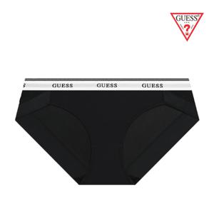 [게스언더웨어](타임스퀘어점패션관)베이직로고 노와이어 액티브 햄팬티 OCWBP693BK