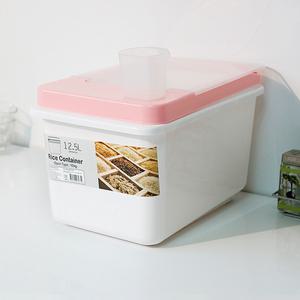 [리퍼] 오픈형 쌀통 10KG 대용량 밀폐 잡곡 시리얼통 투명 쌀보관용기