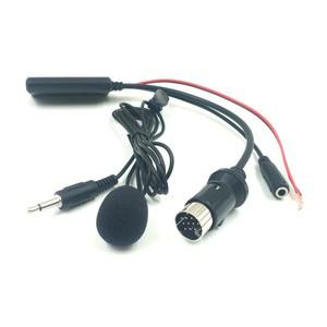 Biurlink 자동차 블루투스 AUX 케이블 마이크 Kenwood 라디오 용 핸즈프리 어댑터 13 핀 포트 블루투스 오