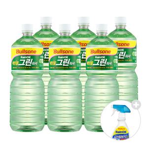 [라운지전용]불스원 레인OK 그린워셔액 1800ml 6개입 (+김서림방지 스프레이)