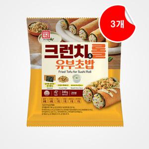 [한성기업] 크런치앤롤 유부초밥 240g, 3개