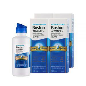 [바슈롬] 보스톤 어드밴스 컴포트 포뮬라 컨디셔닝 솔루션 120ml 4개 하드렌즈 드림렌즈 렌즈세척액 렌즈세