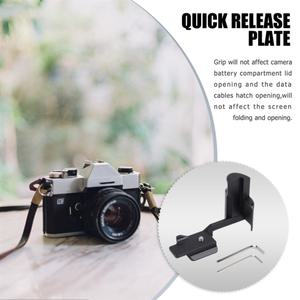 Canon EOS M100 M200 카메라 용 L-브래킷 플레이트 퀵 릴리스 수직 촬영 핸드 그립 홀더 보드 검정색 DY