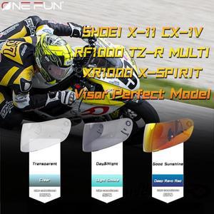 오토바이 부품 Shoei X11 CX-1V X9 RF1000 TZ-R MULTI X-SPIRIT11 Multitec 헬멧 바이저 렌즈 실드 풀 페이