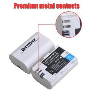 Batmax 2650mAh LP-E6N Bateria LP E6 배터리 캐논 EOS 90D R R5 R6 R7 RP 6D 7D 5D Mark II IV 80D