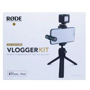 Rode 마이크s 비디오 Logger Vlogger Kit - iOS 에디션 NEW 마이크로폰 스탠드 이어폰 연결 케이블 VLOGVMM