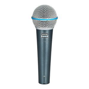 Shure 오리지날 Beta 58A 슈퍼Cardioid 다이나믹 보컬 마이크 마이크로폰 케이블 이어폰 스탠드 연결 BETA5