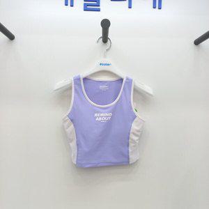 [에꼴리에]슬림 배색 래쉬가드탑(23B0459_VI)