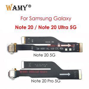 WAMY 삼성 호환 Galaxy Note 20 / Ultra 5G 수리 부품 용 새 USB 충전 보드 독 포트 플렉스 케이블
