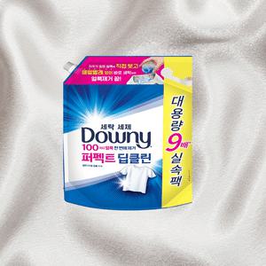 다우니 프리미엄 세탁세제 액체형 퍼펙트 딥클린 세탁세제 리필 간편하게 지우는 4.1L 1개