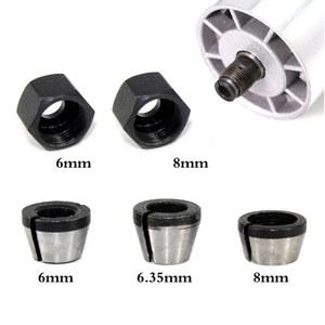 조각 트리밍 머신 척 트리머 라우터 밀링 8mm, 액세서리 6/6.35mm, 커터 콜릿 도구, 비트 개 5 어댑터, 세트당